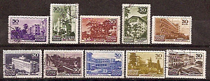 СССР, 1947, №1191-00, Курорты, серия из 10-ти марок, (.)...